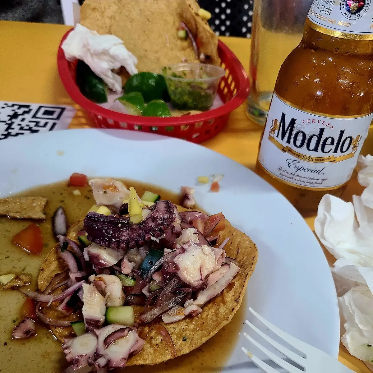 Tostada Pulpo Aguachile Verde