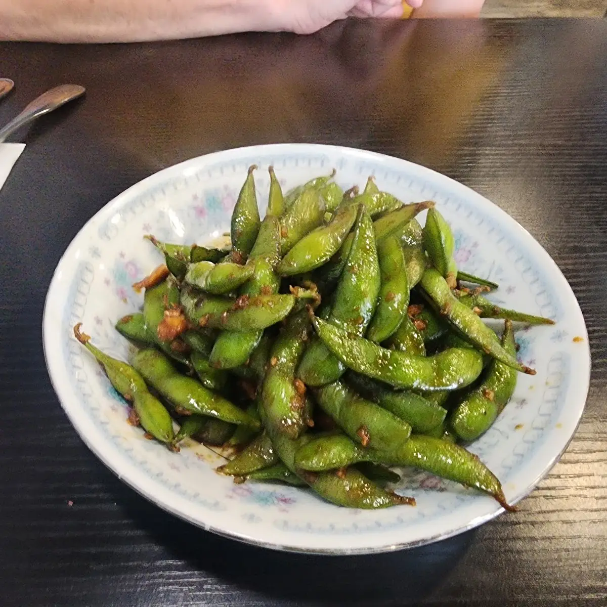 Garlic Edamame Beans