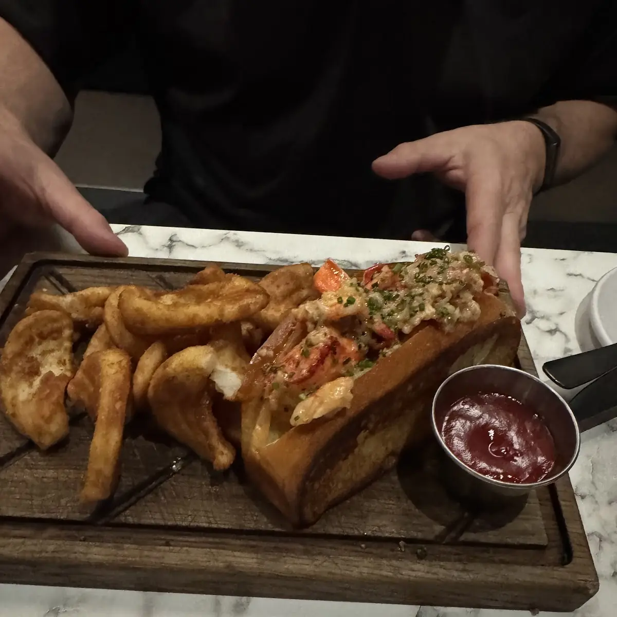 Warm Buttered Lobster Roll
