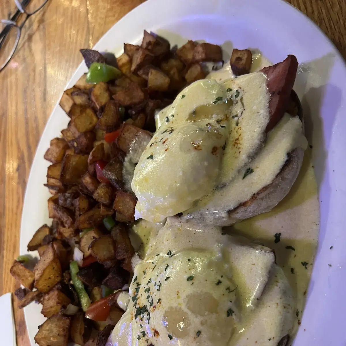 Eggs Benedict with Home Fries