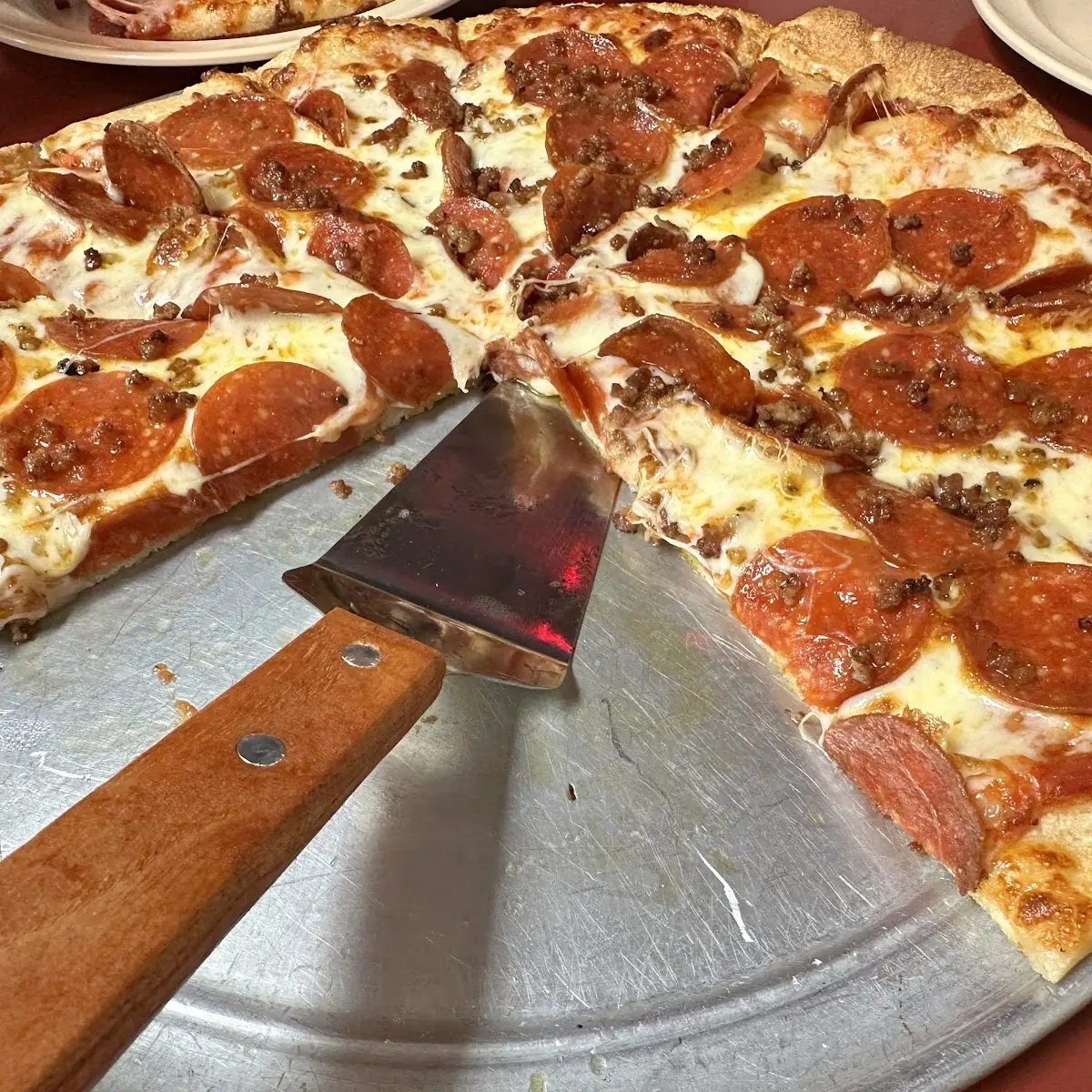 Pepperoni and Sausage Pizza