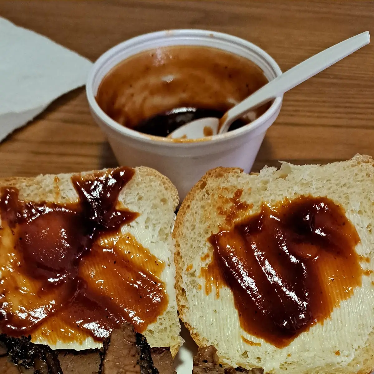 Sliced Brisket Sandwich