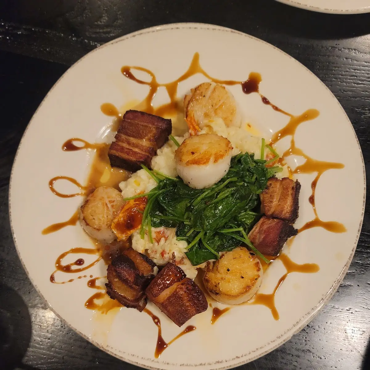 Kill Devil Hills Scallops & Pork Belly