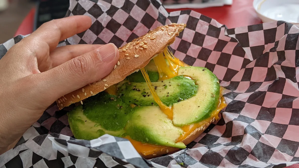 Grilled Cheese with Avocados, Lakeshore Ice cream cafe