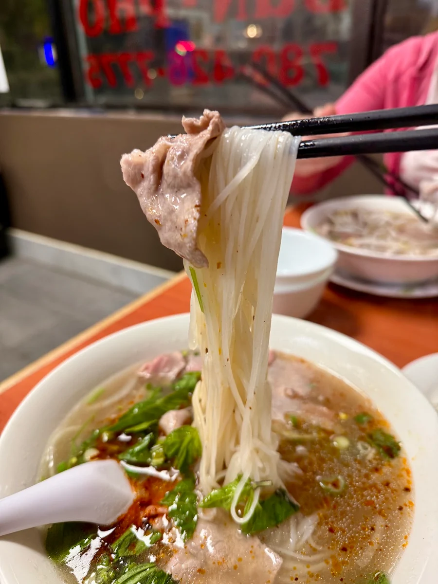 Medium Rare Beef Fillet Pho, Xu Hue Restaurant