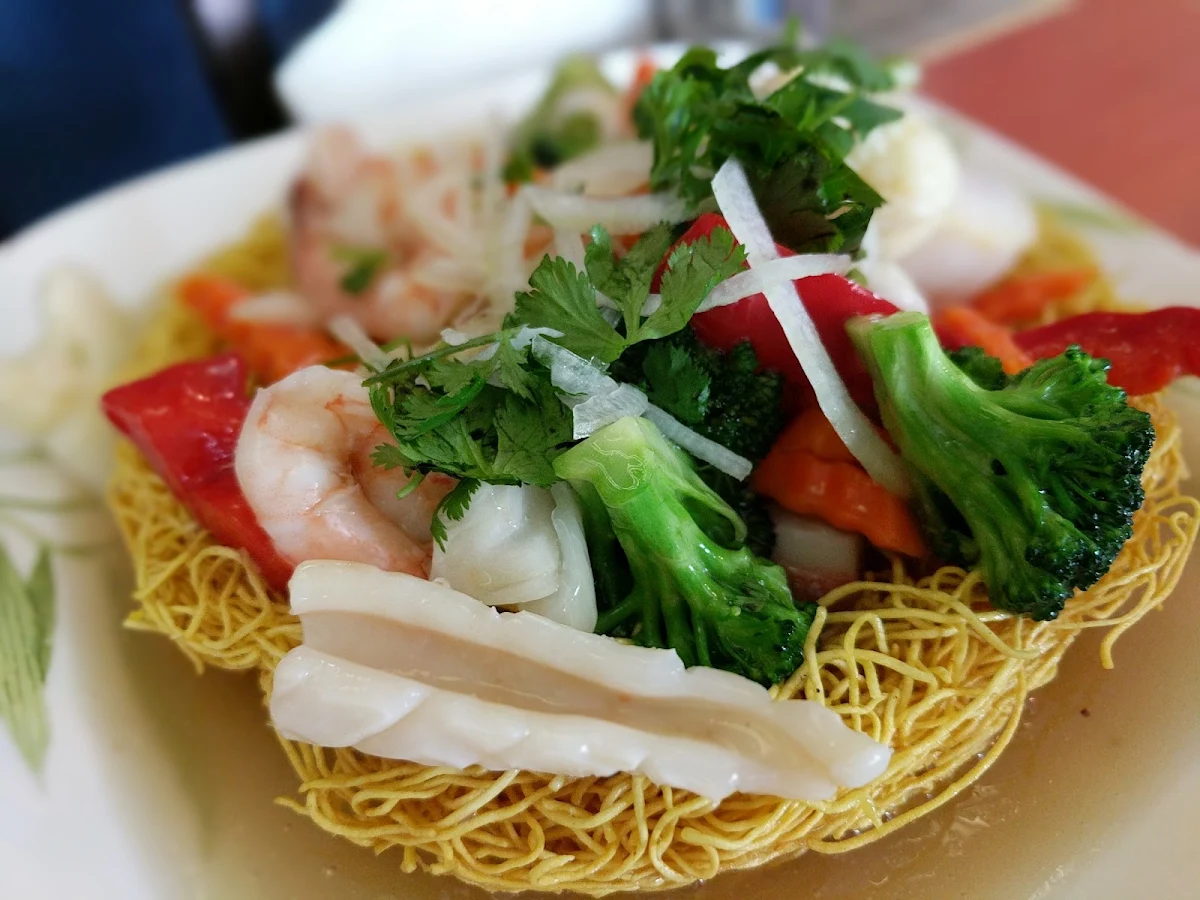 Seafood Fried Rice Noodles Hu Tieu Xao Do Bien, Xu Hue Restaurant