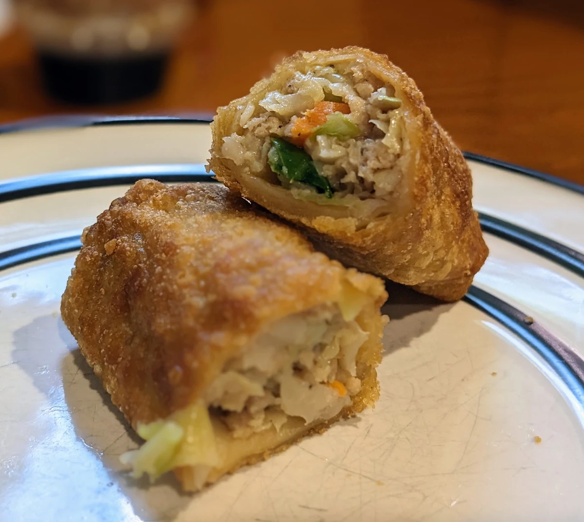 Roast Pork Egg Roll
