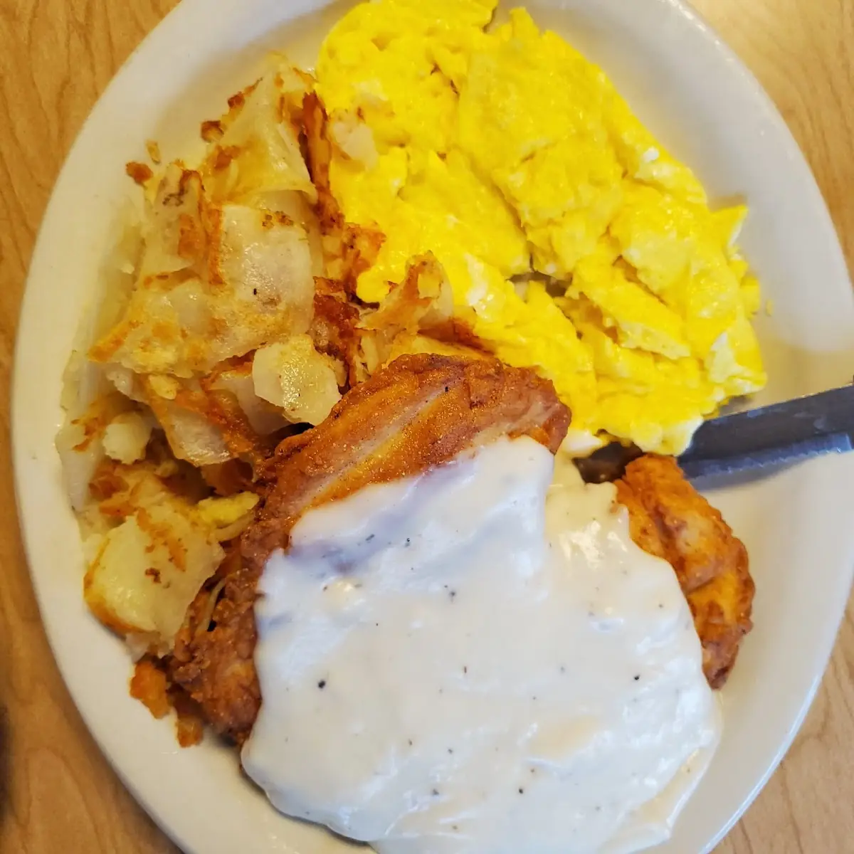 Chicken Fried Chicken and Eggs