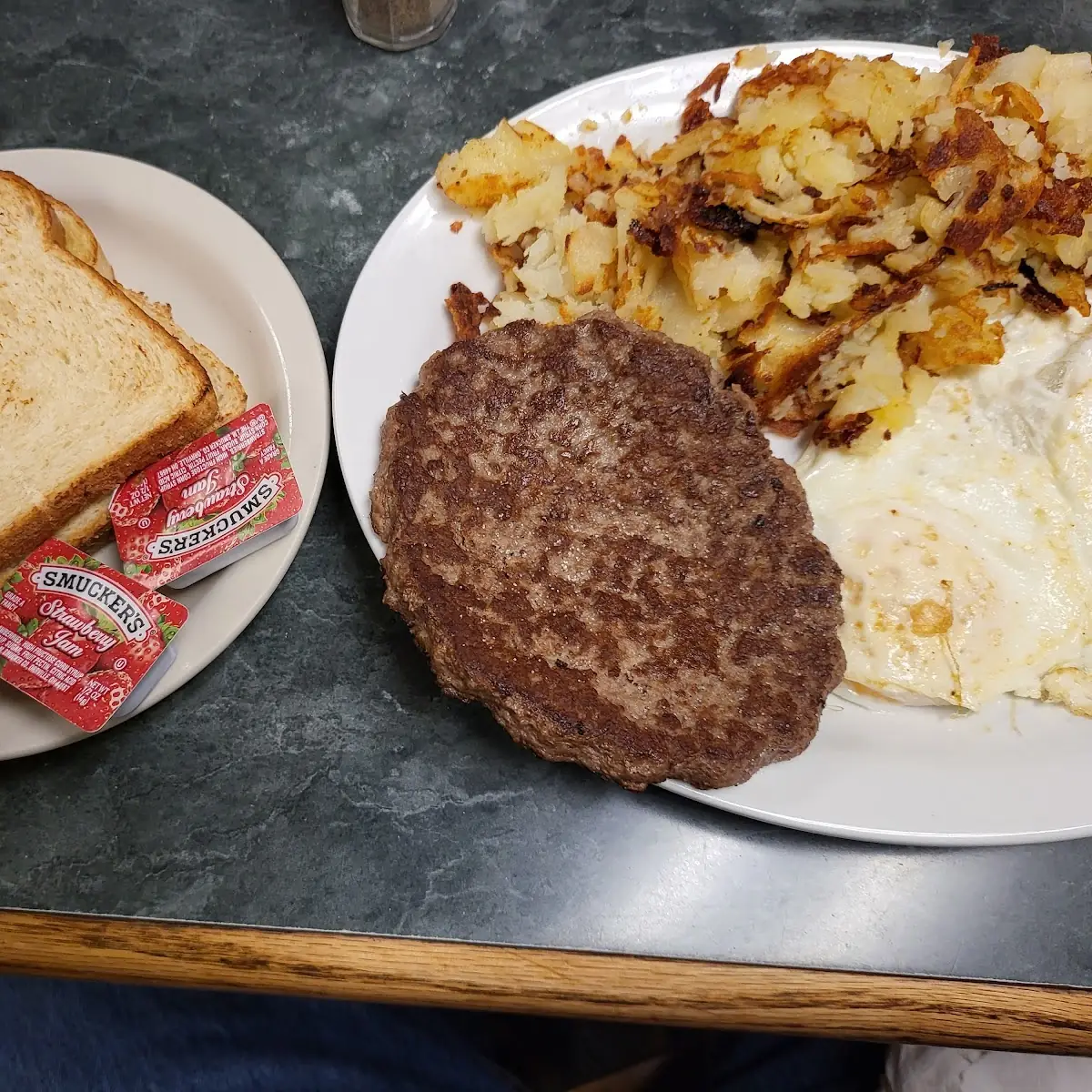 Chopped Steak and Eggs