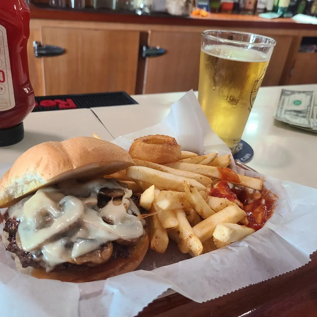 Mushroom Swiss Burger