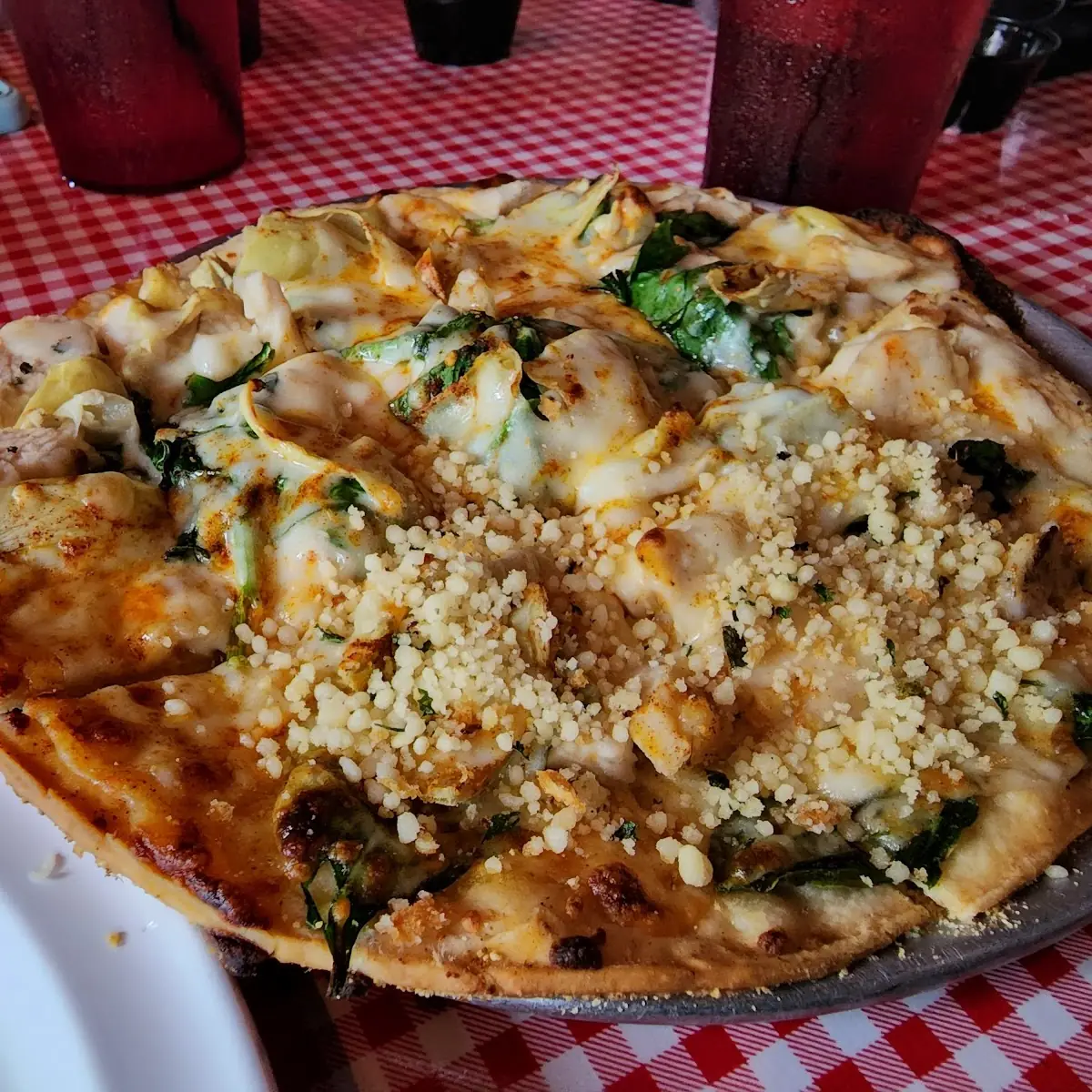 Spinach Artichoke Pizza