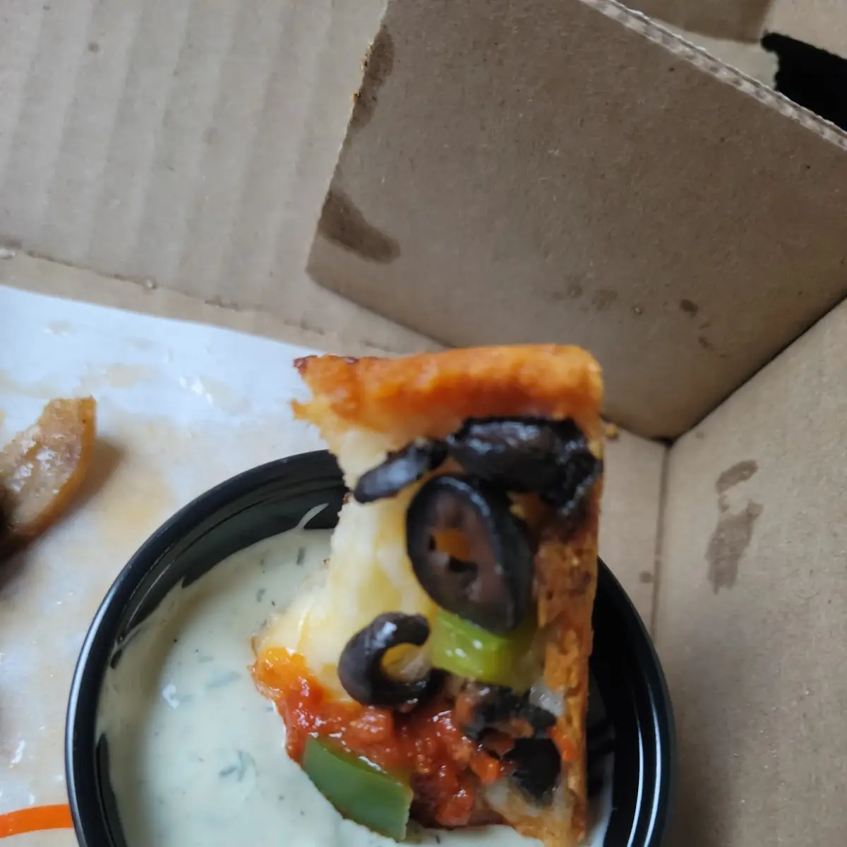 Half Veggie Half Supreme Pizza