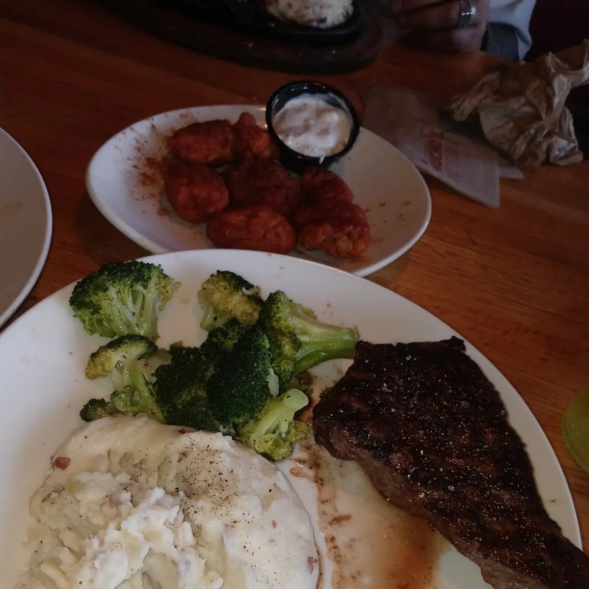 Steak Loaded Mashed Potatoes Broccoli
