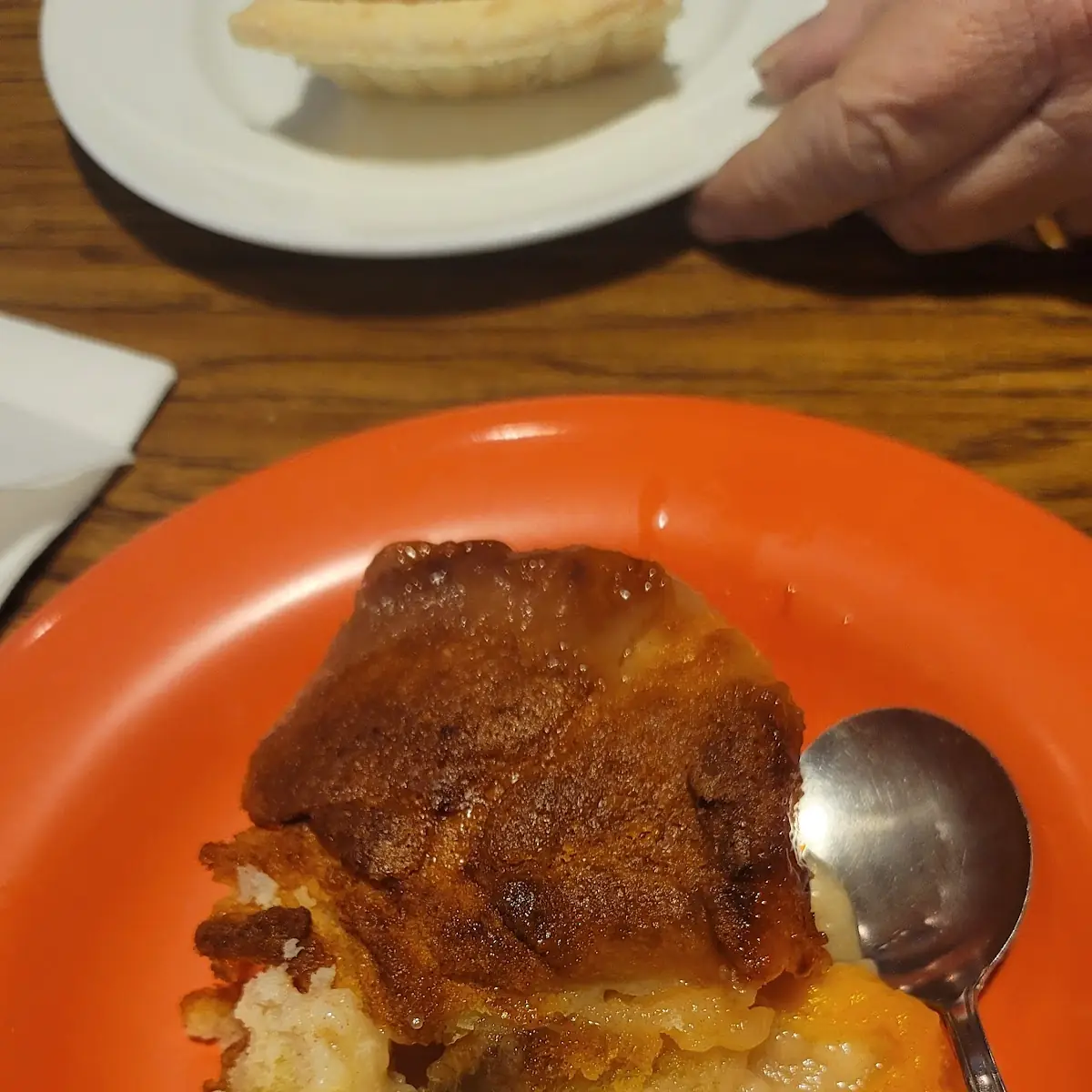 Peach Cobbler and Ice Cream