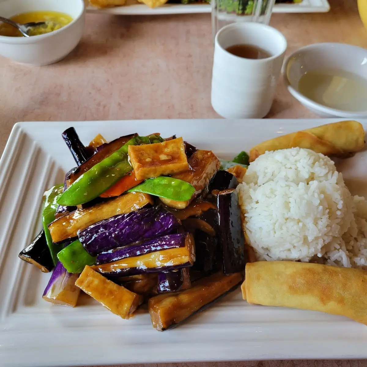 Eggplant Tofu with Mixed Vegetables