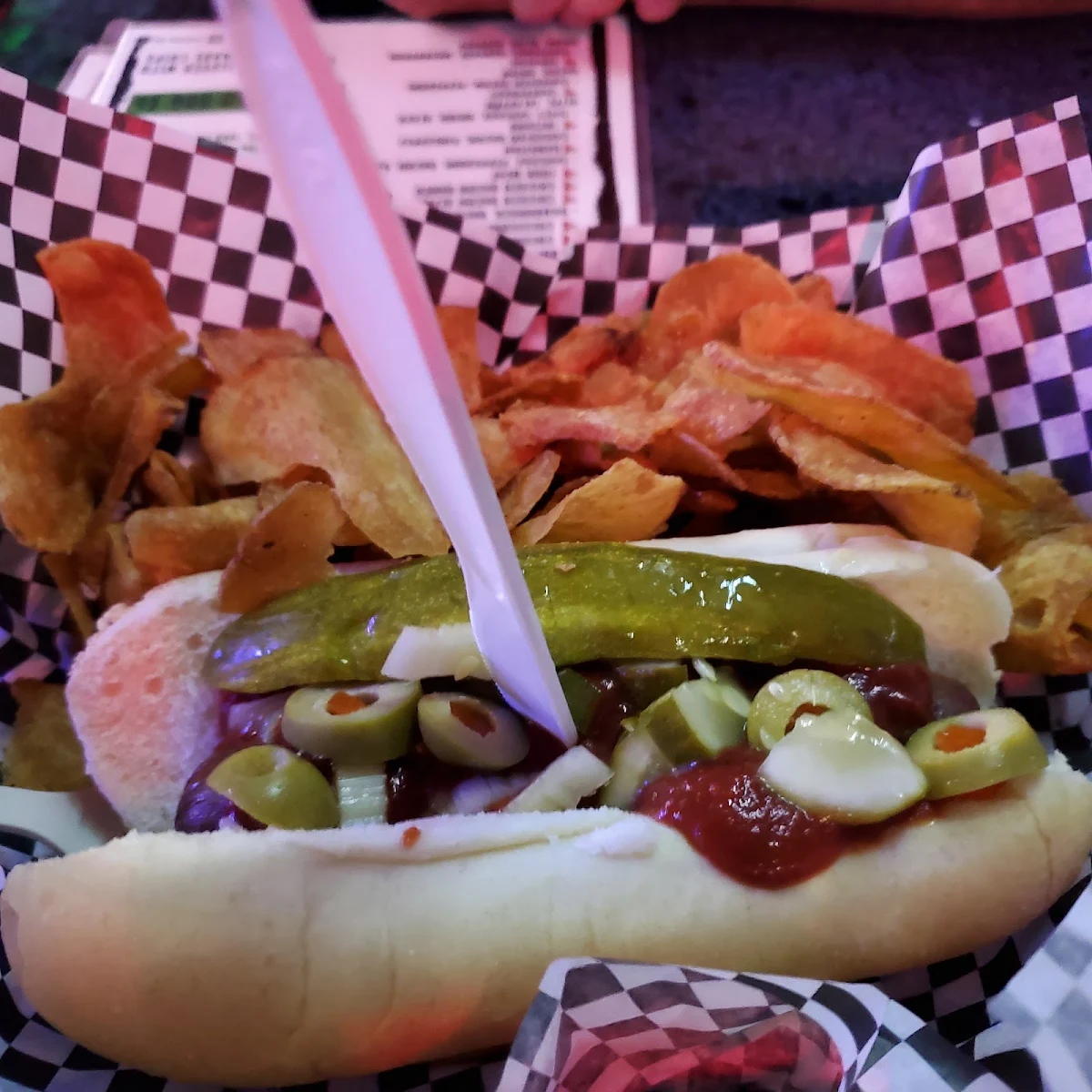 Bloody Mary Hot Dog