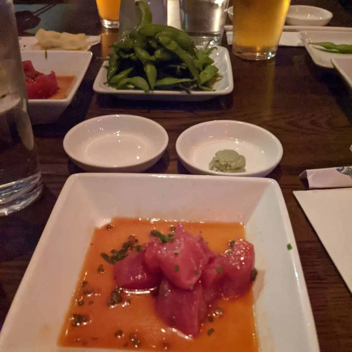 Tuna Sashimi with Ponzu Sauce
