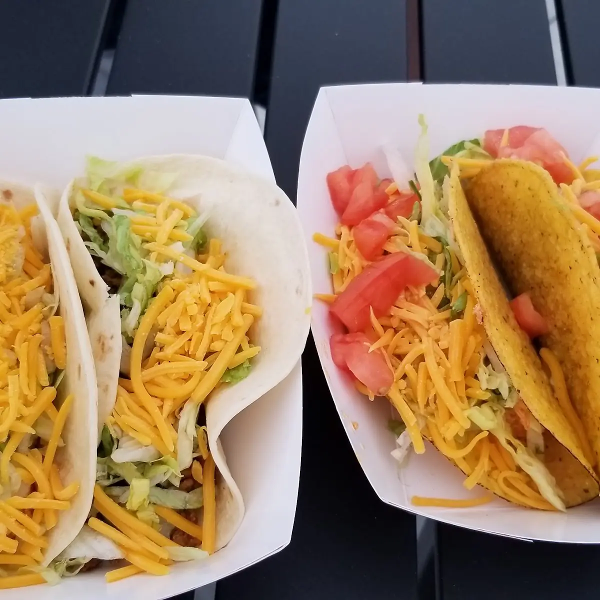 Beef and Chicken Tacos Soft and Hard Shell