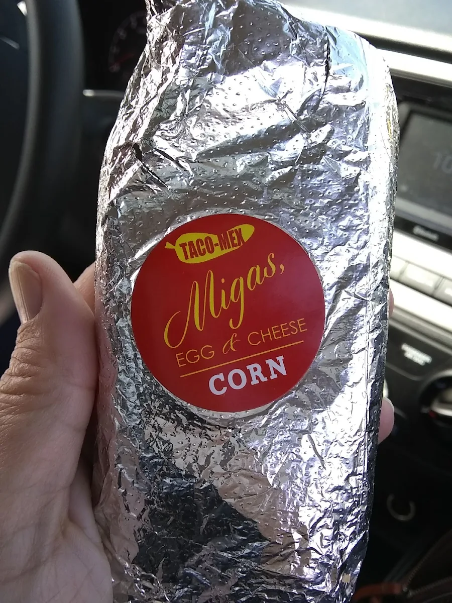 Egg Cheese Migas Corn Taco