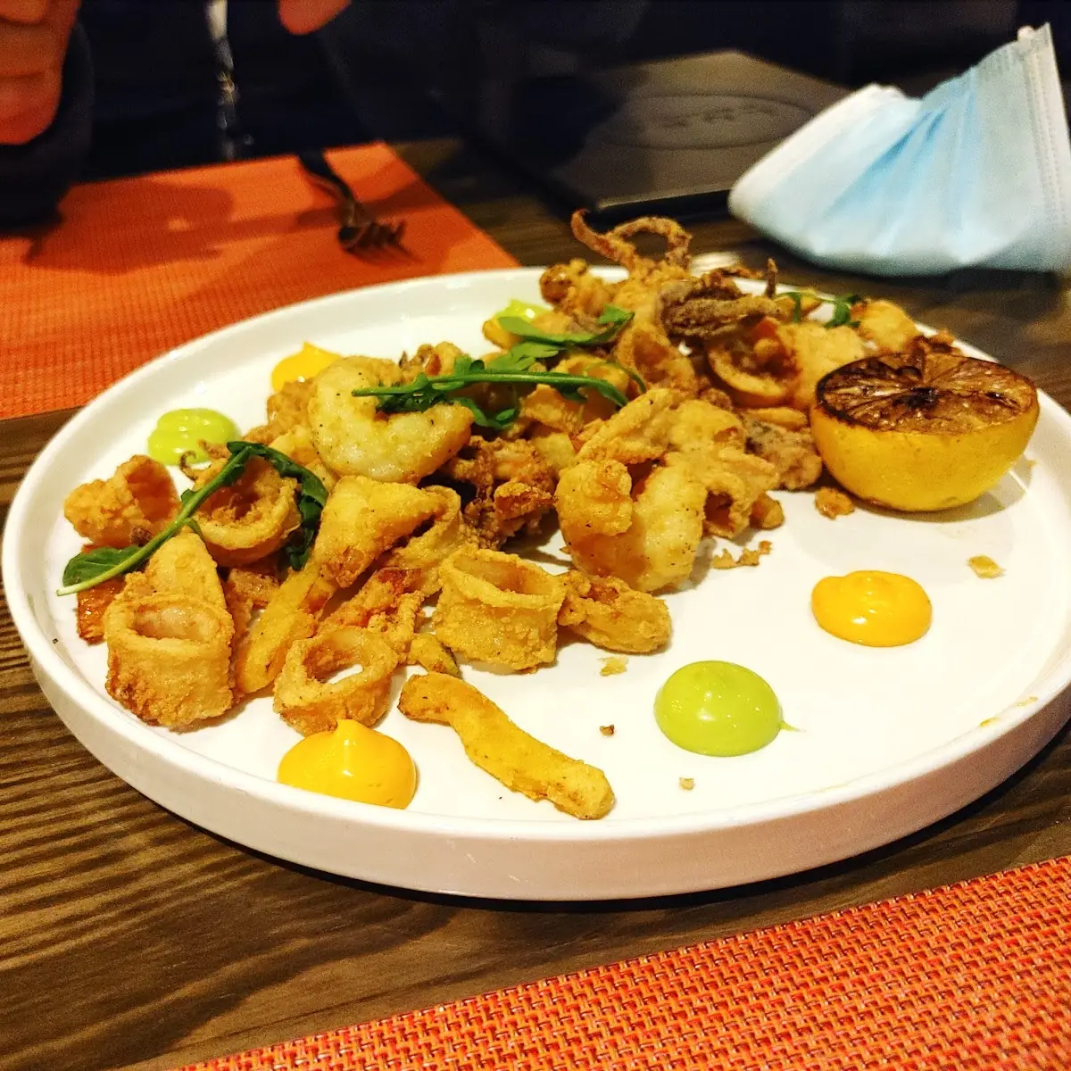 Calamari Fritti with Crispy Shrimp