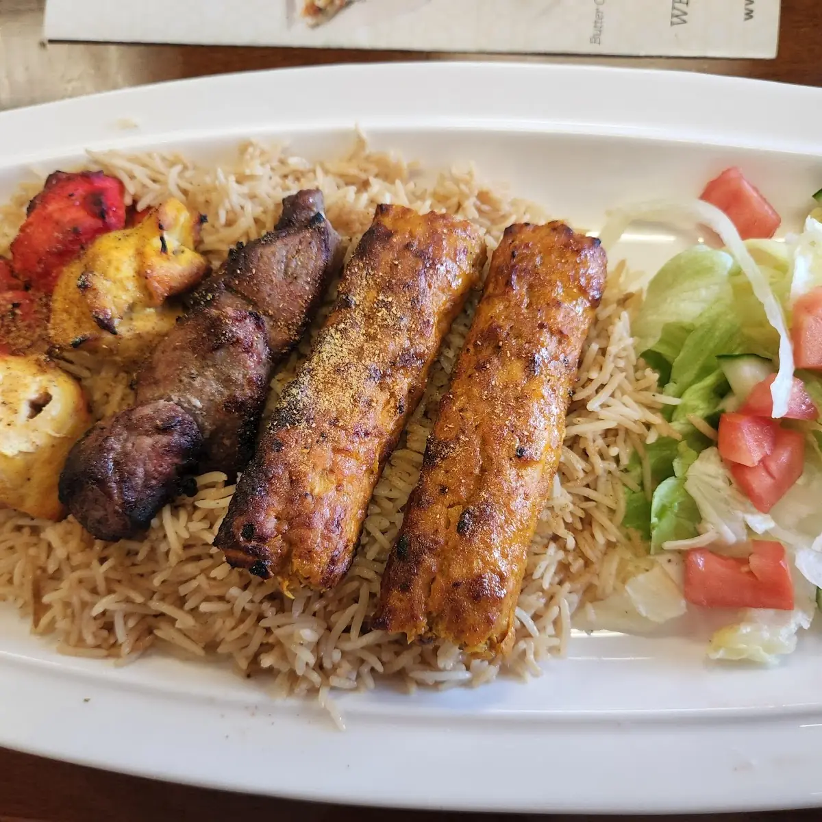 Combination of Chicken Kabob