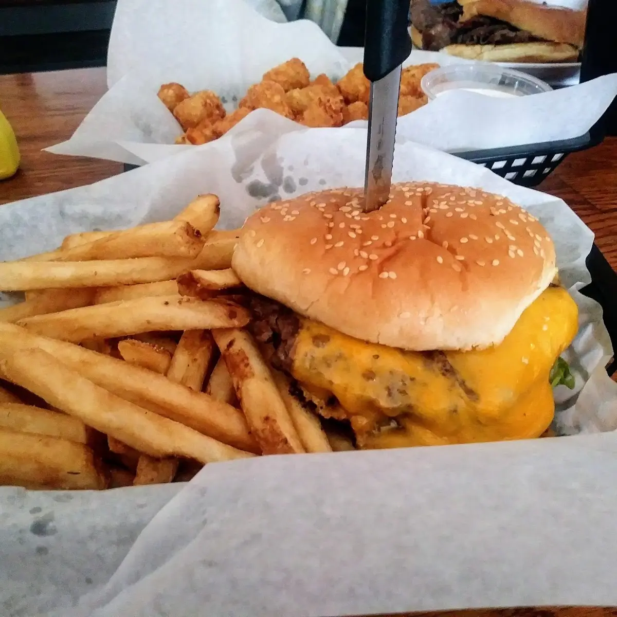 Cheeseburger Basket