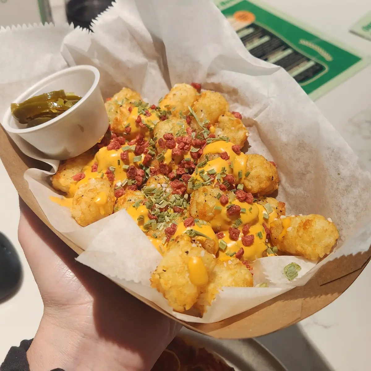 Loaded Tots with Cashew Queso