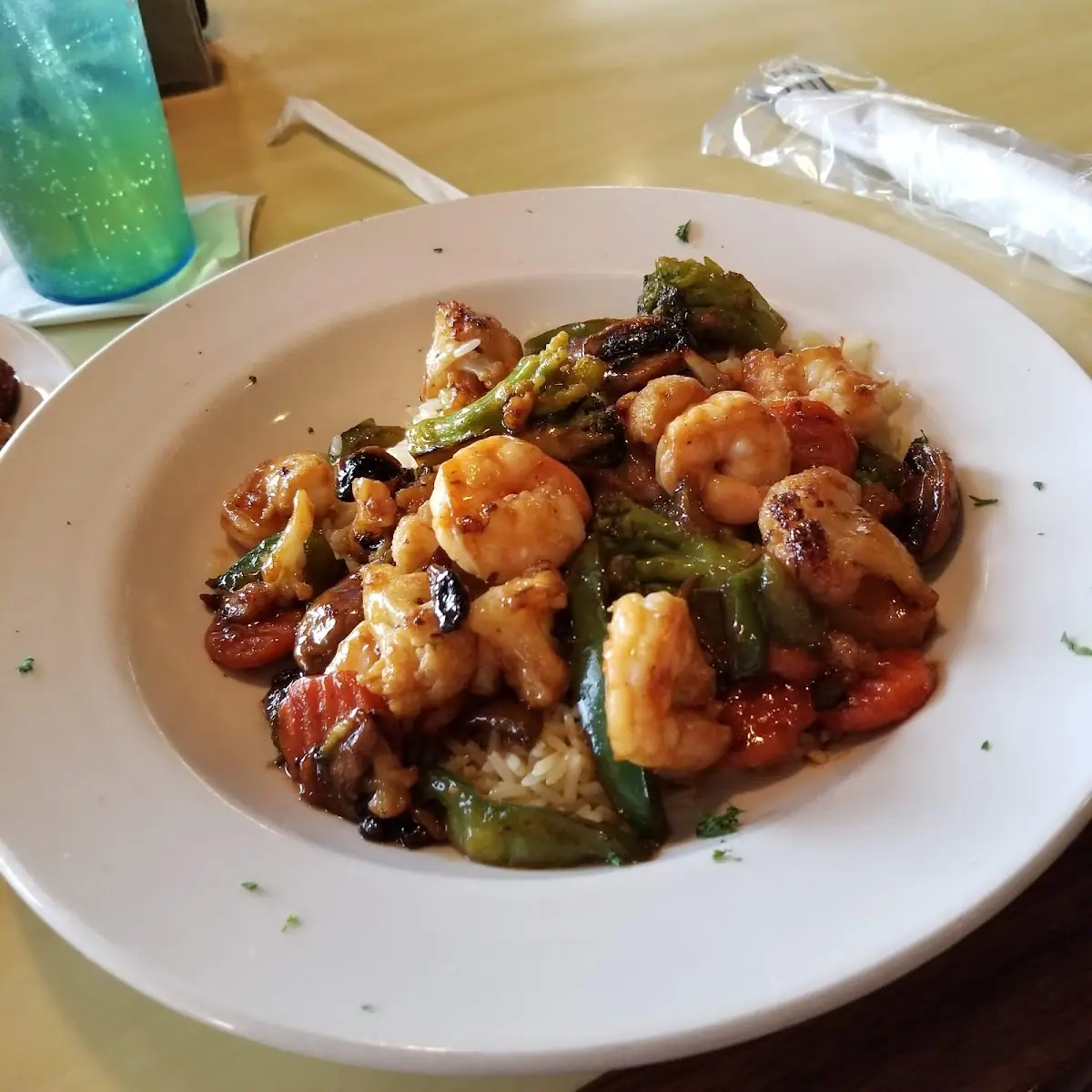 Stir Fried Rice and Shrimp