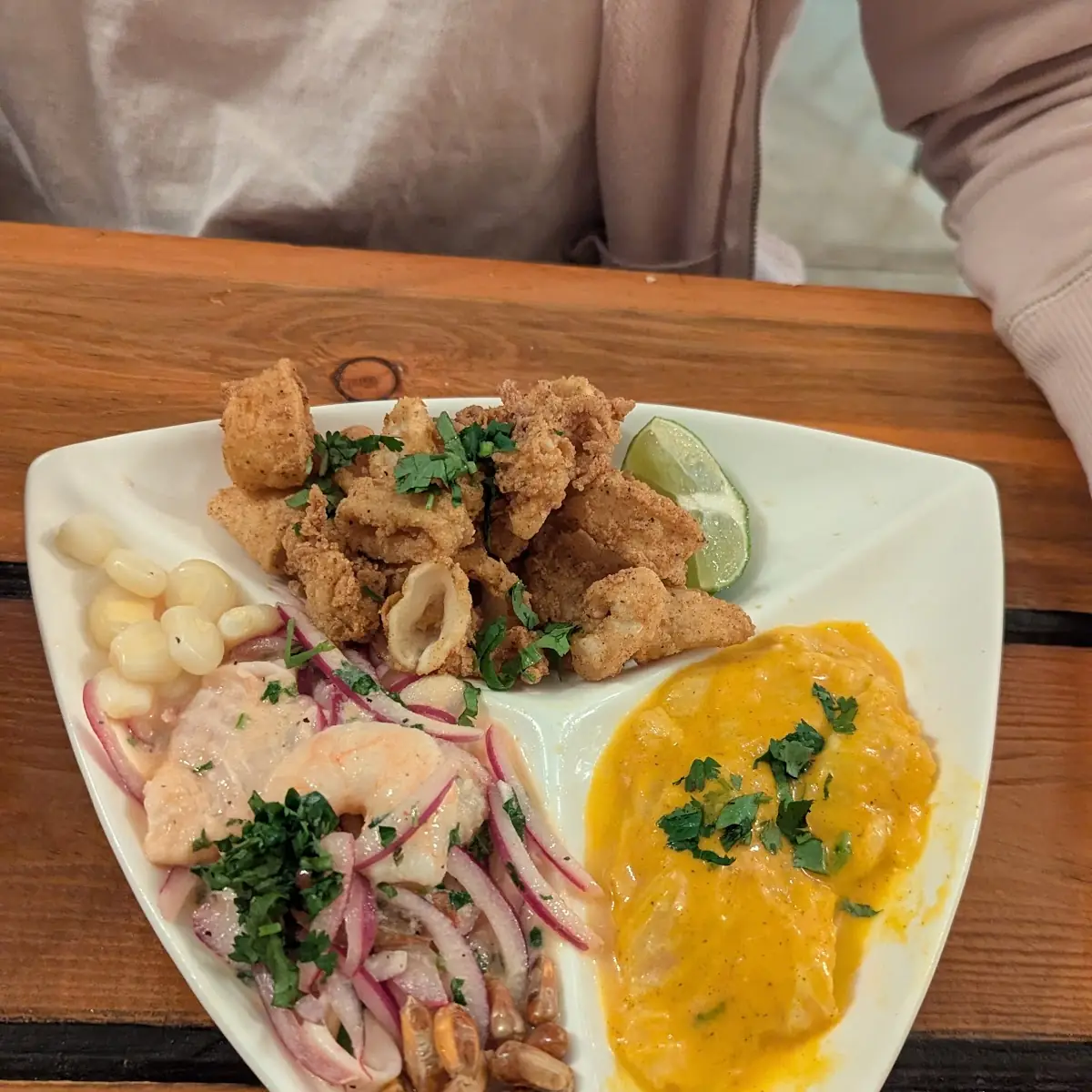 Peruvian Ceviche with Corn