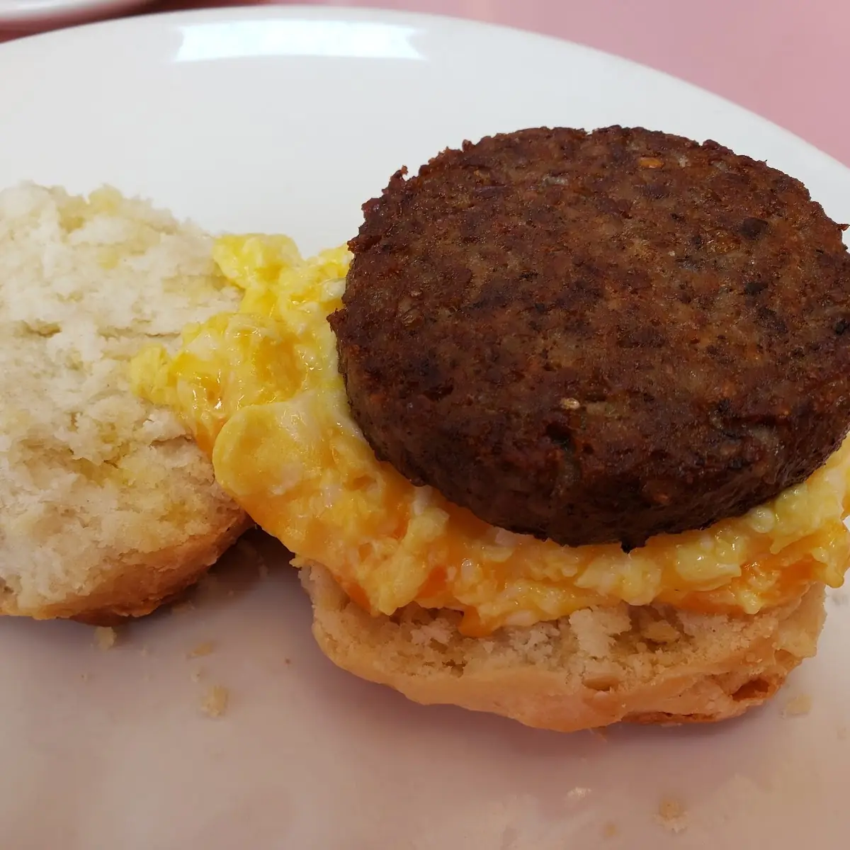 Sausage Egg Cheese Biscuit Sandwich