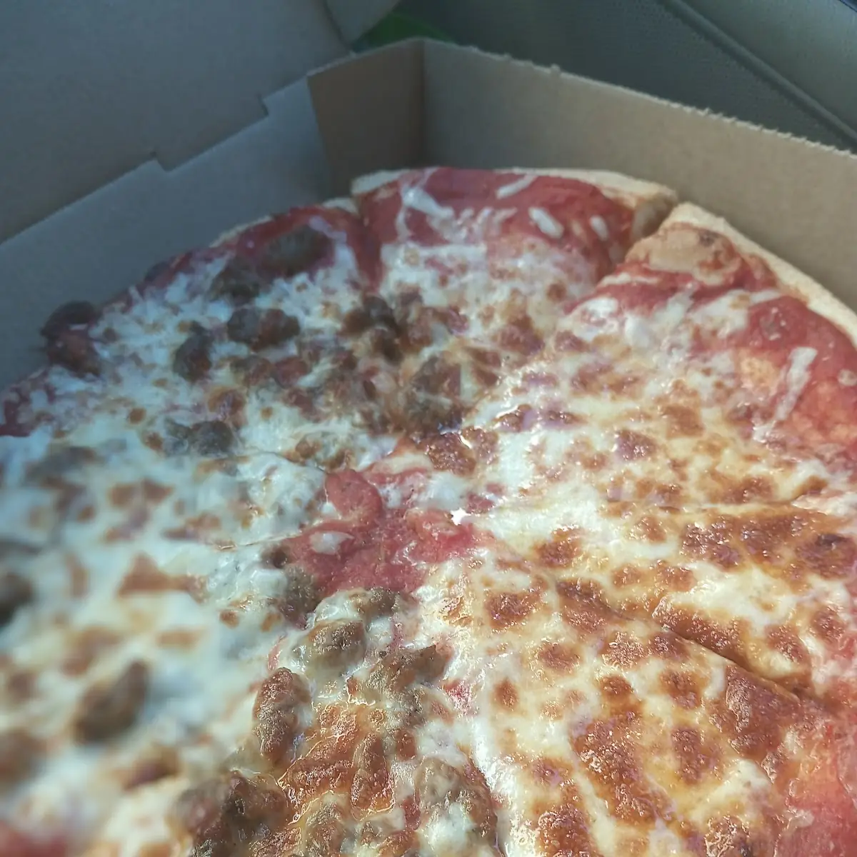 Sausage Half Cheese Pizza