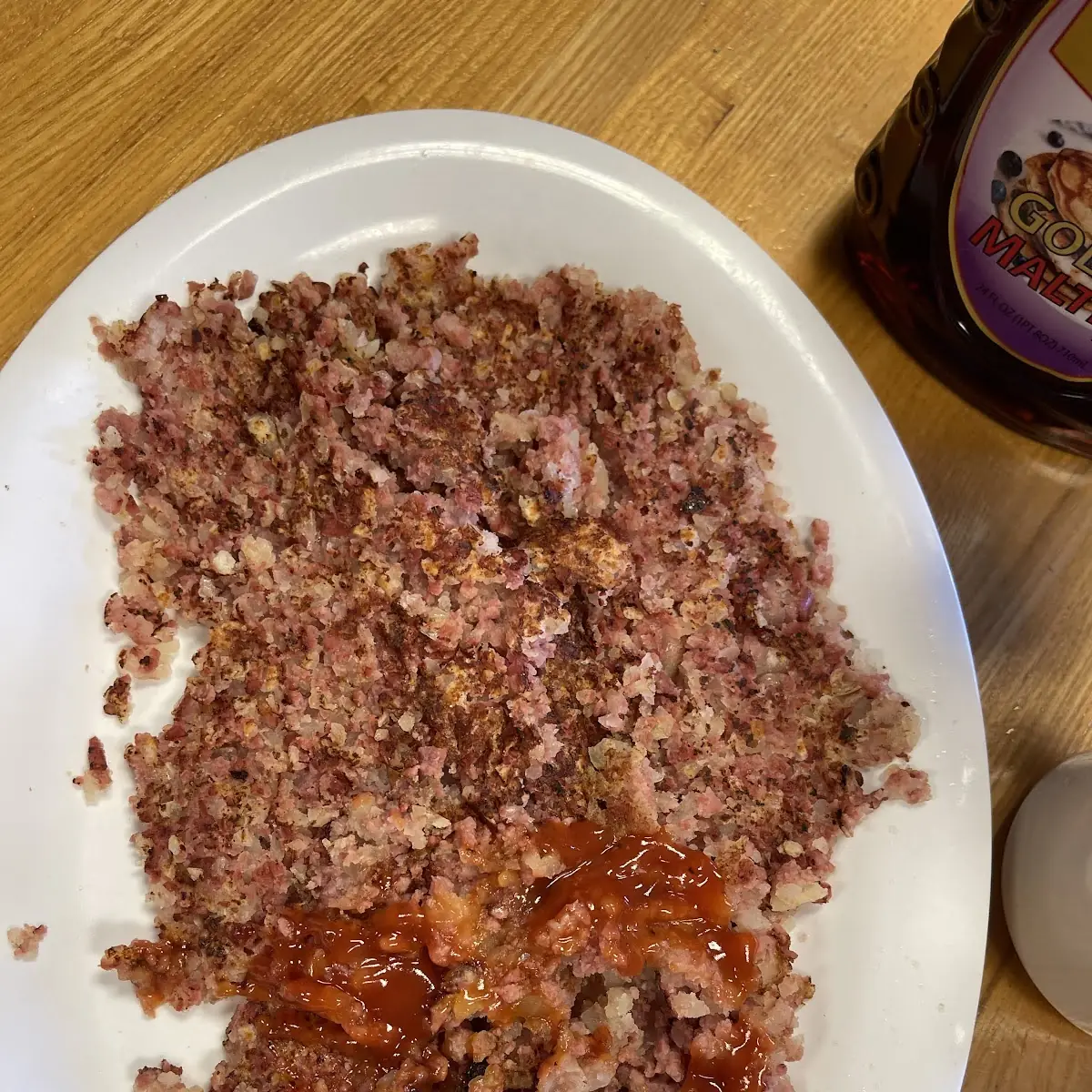 Homemade corned beef and hash