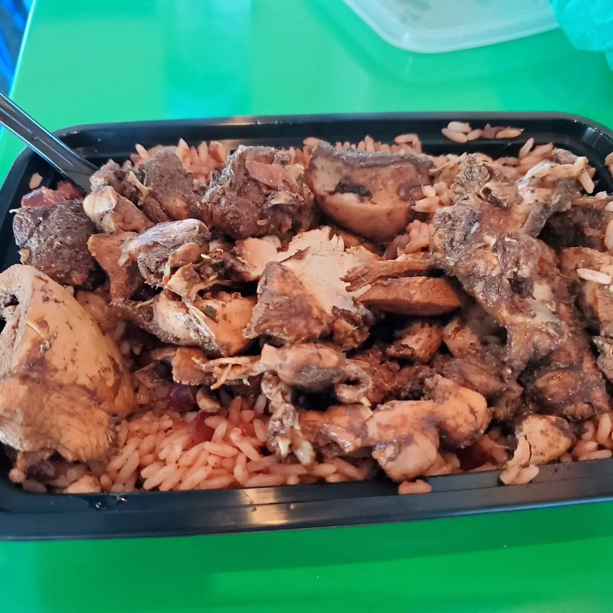 Jerk Chicken with Rice and Beans