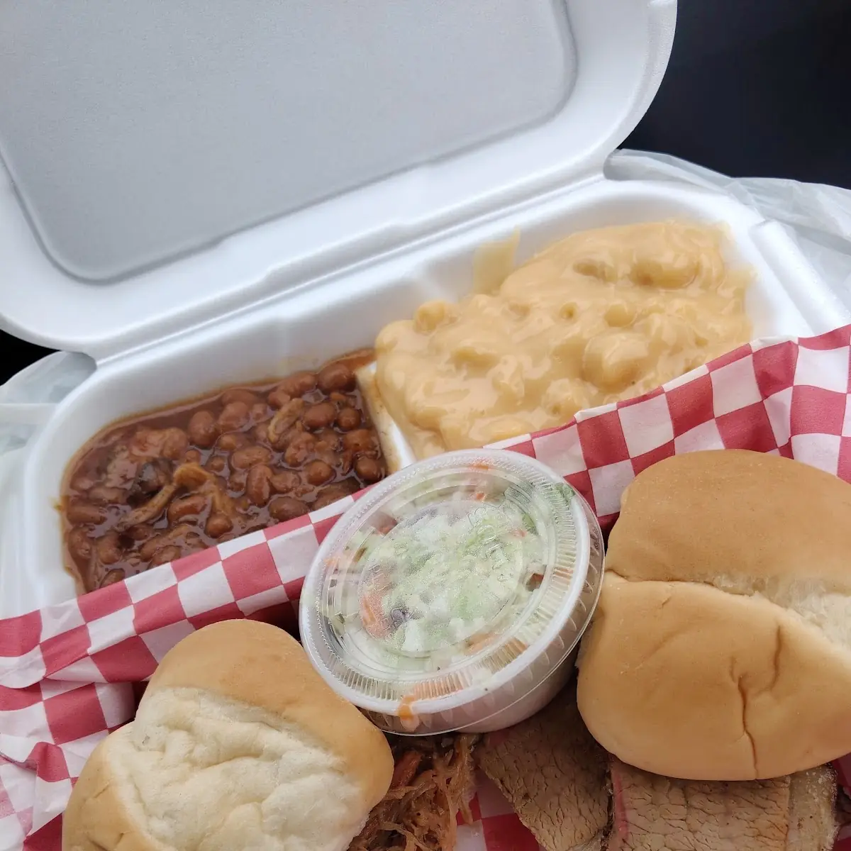 Sliders One Pulled Pork One Brisket