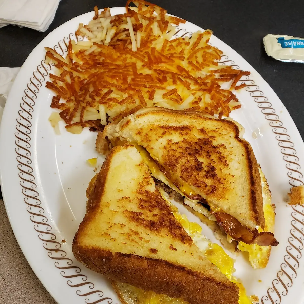 Bacon Steak & Eggs Sandwich