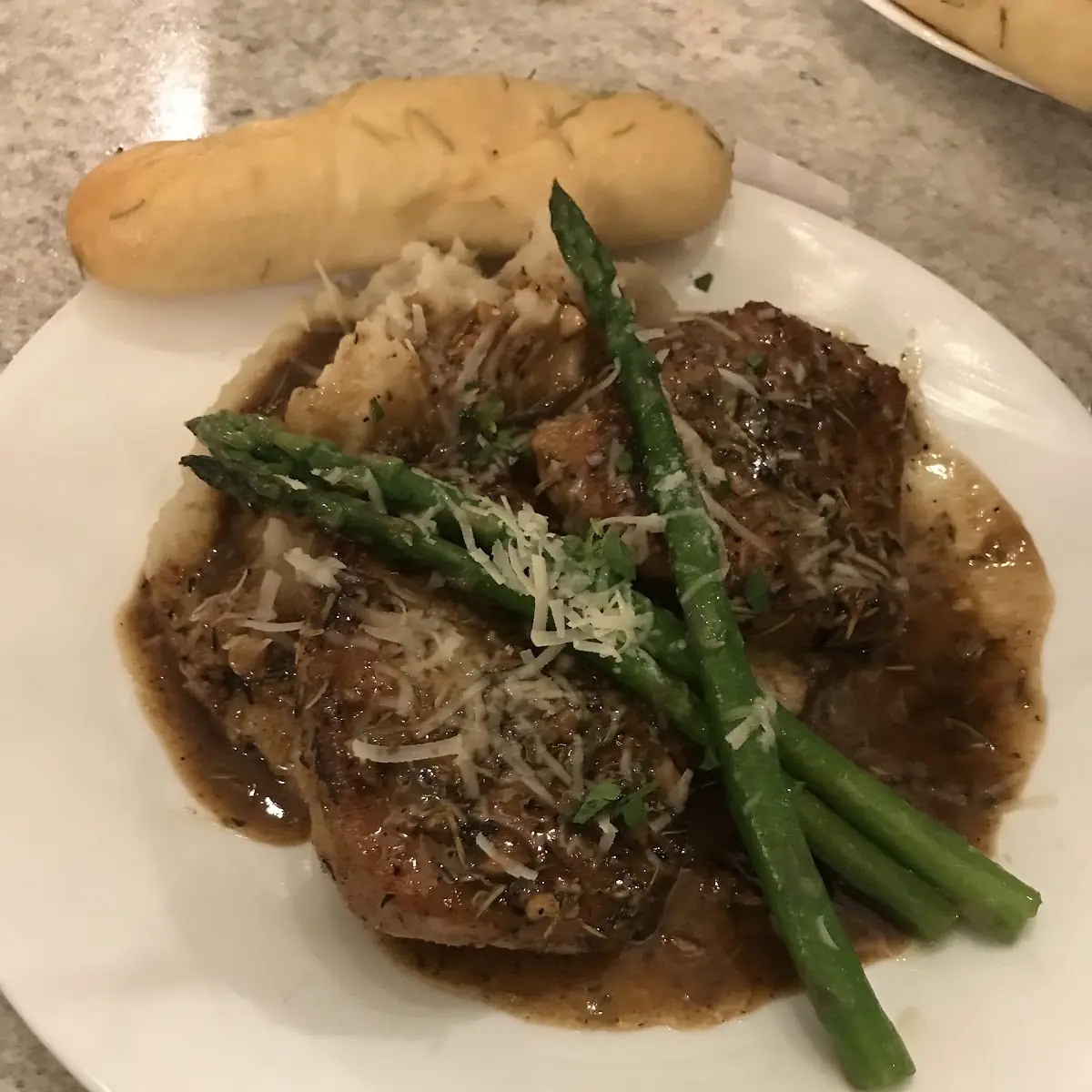 Chicken Marsala Garlic Mashed Potatoes