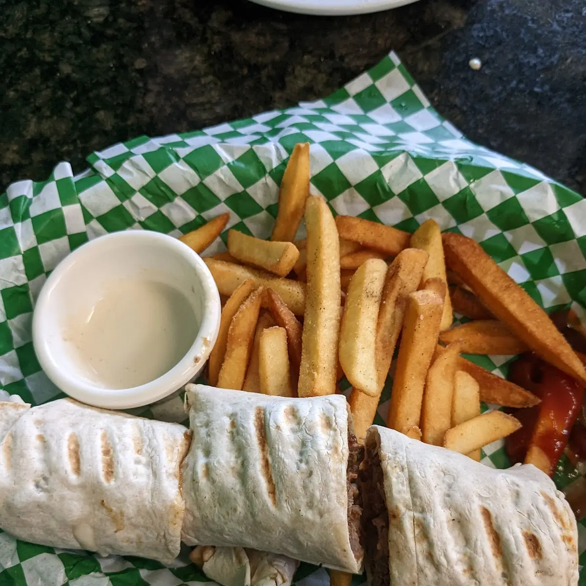 Lamb Skewer Sandwich