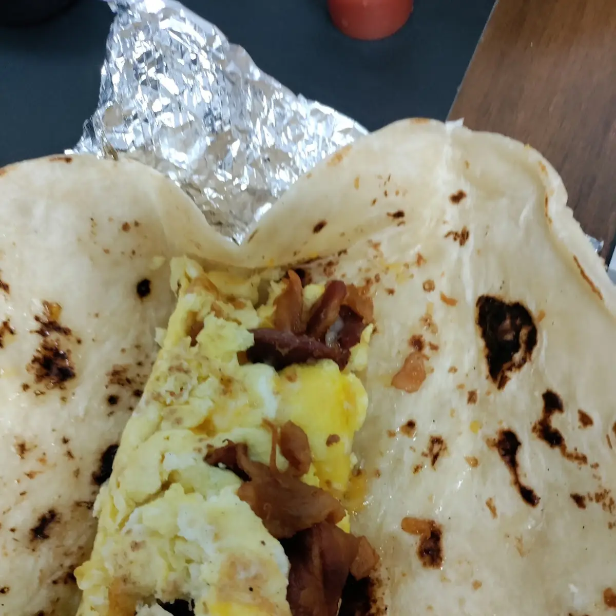 Bacon Egg and Cheese Tacos