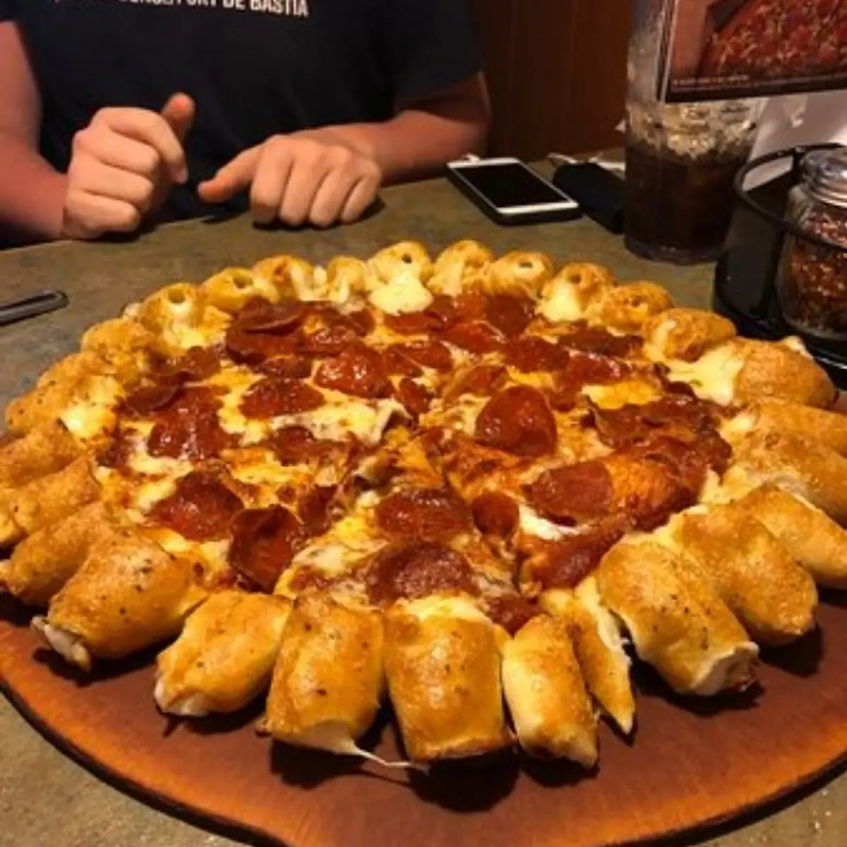 Stuffed Crust Pepperoni Pizza