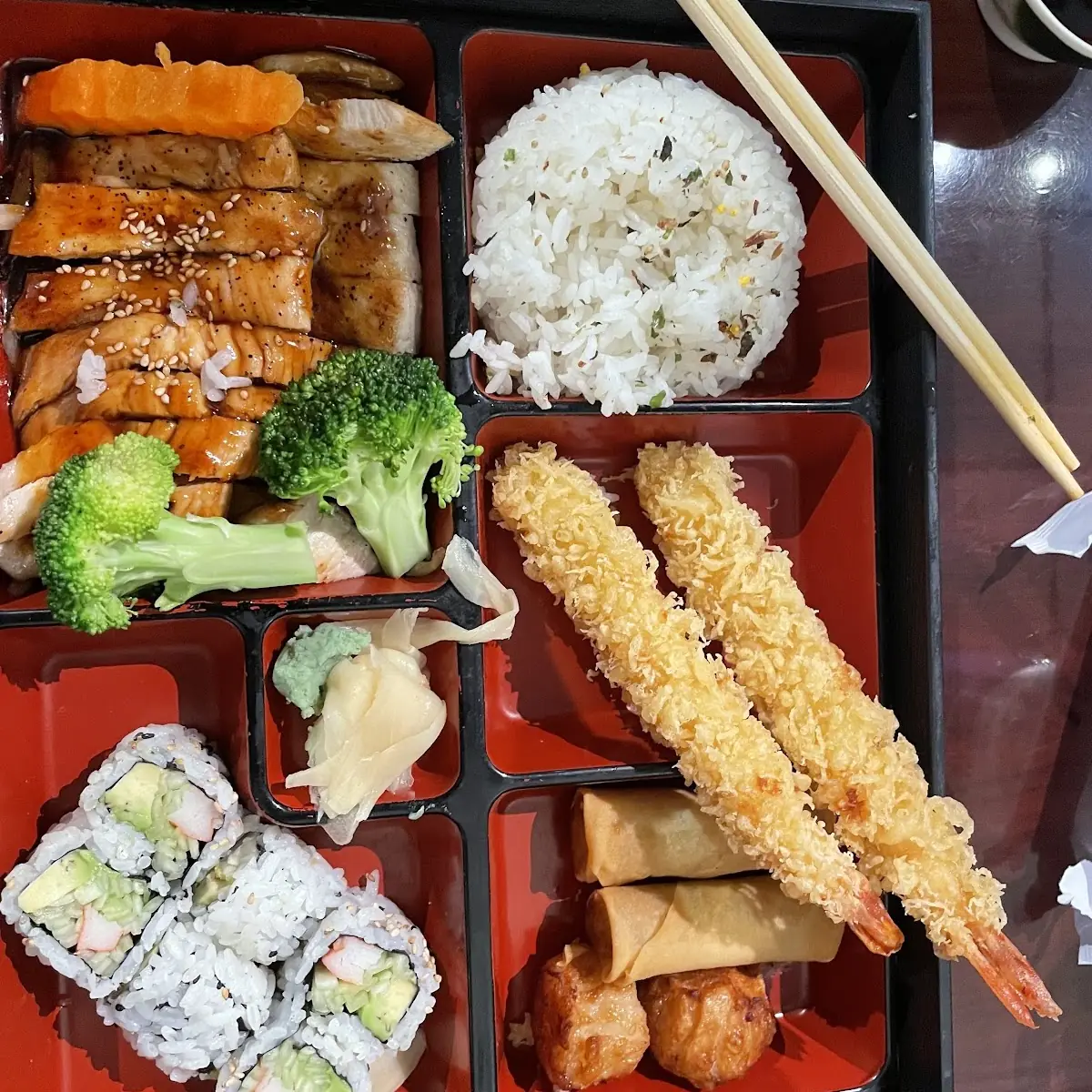 Sushi Bento 4 Pieces Bento Box Lunch