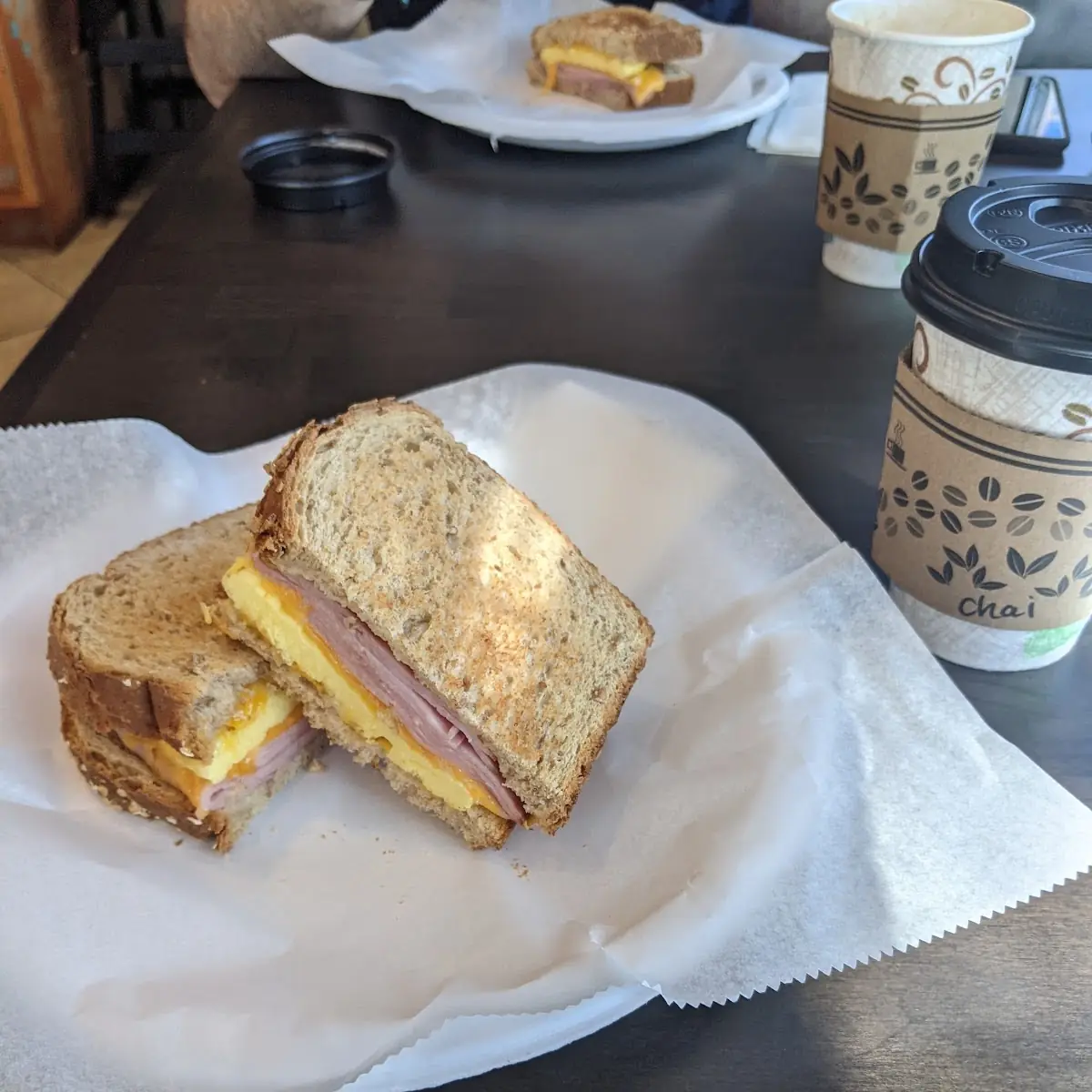 Ham Egg and Cheese Sandwich