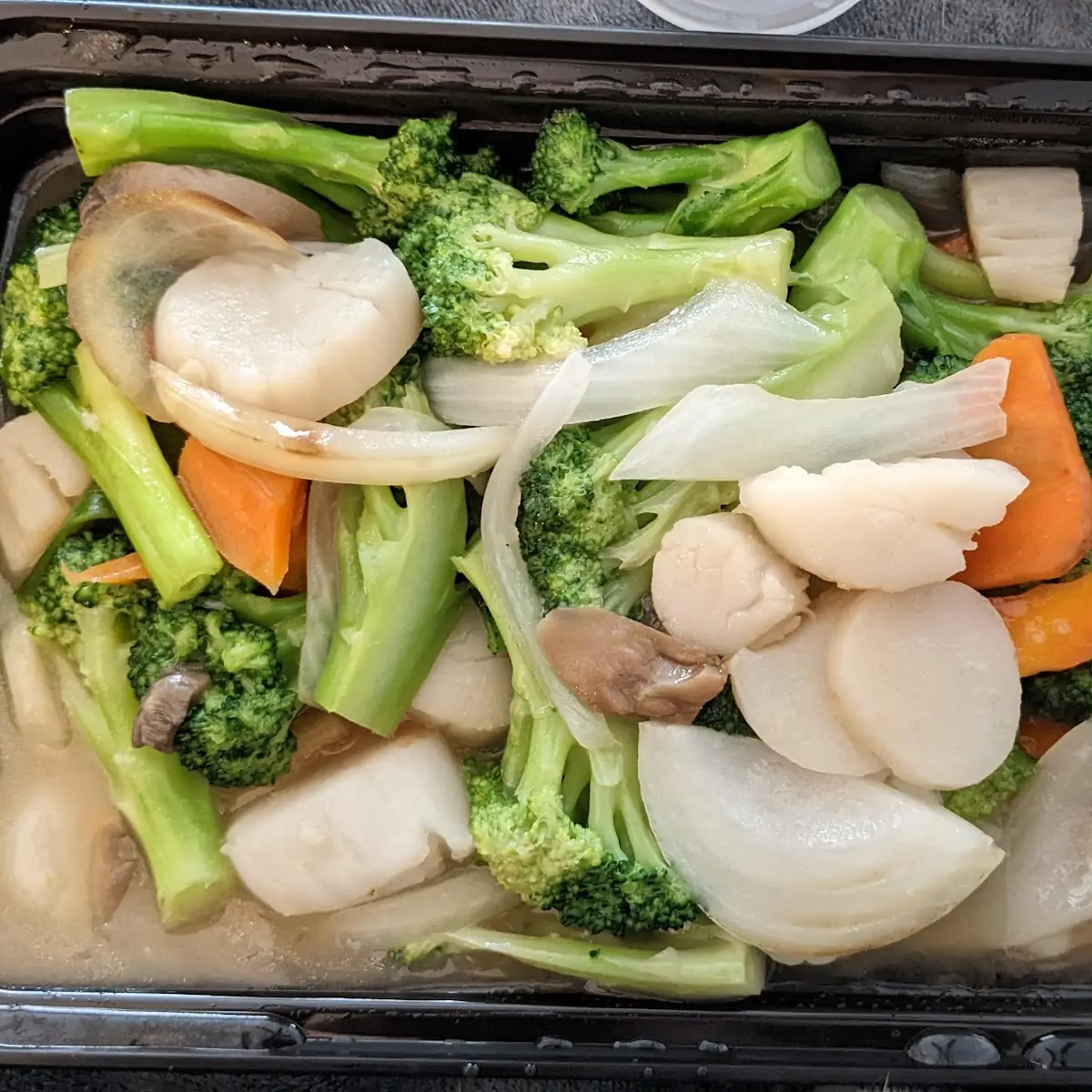 Scallops with Mixed Vegetables
