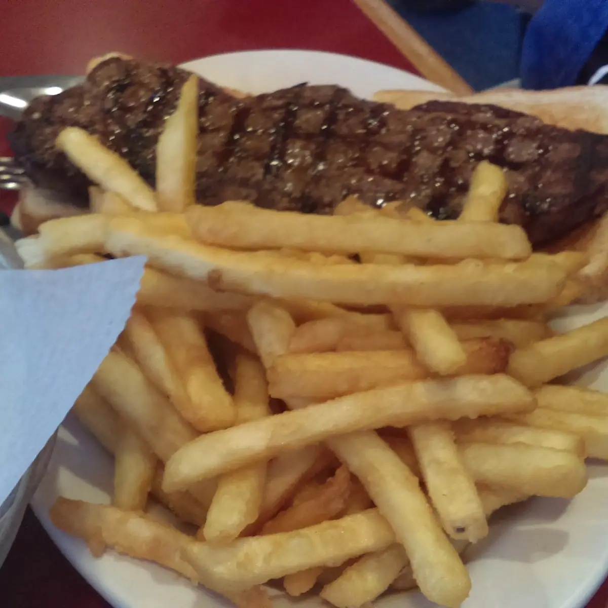 Open Faced Steak Sandwich