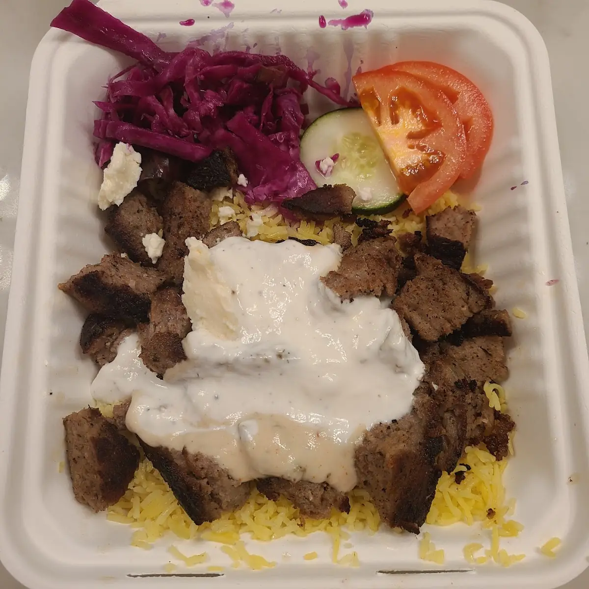 Grilled Lamb Gyro Plate