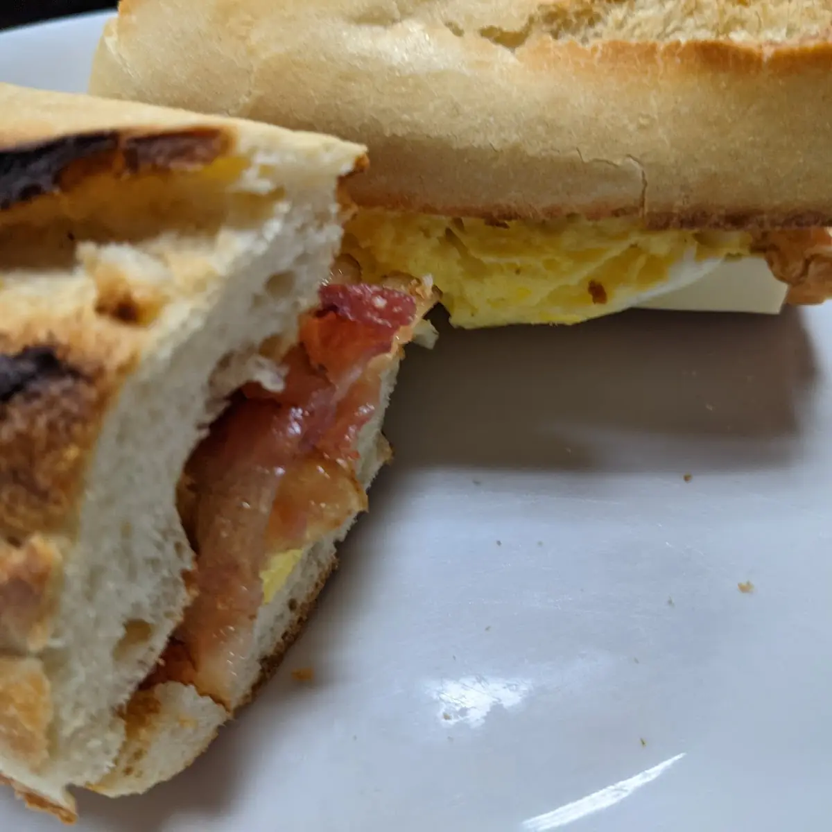 Breakfast Sandwich on Minnie Baguette