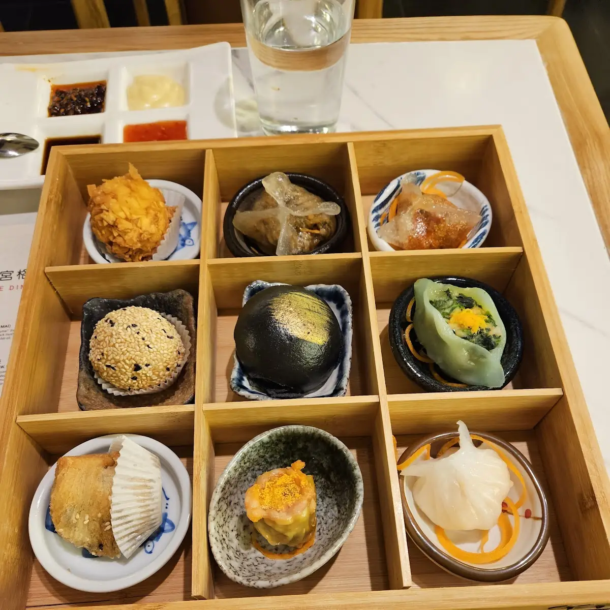 Steamed and Fried Dim Sum Platter