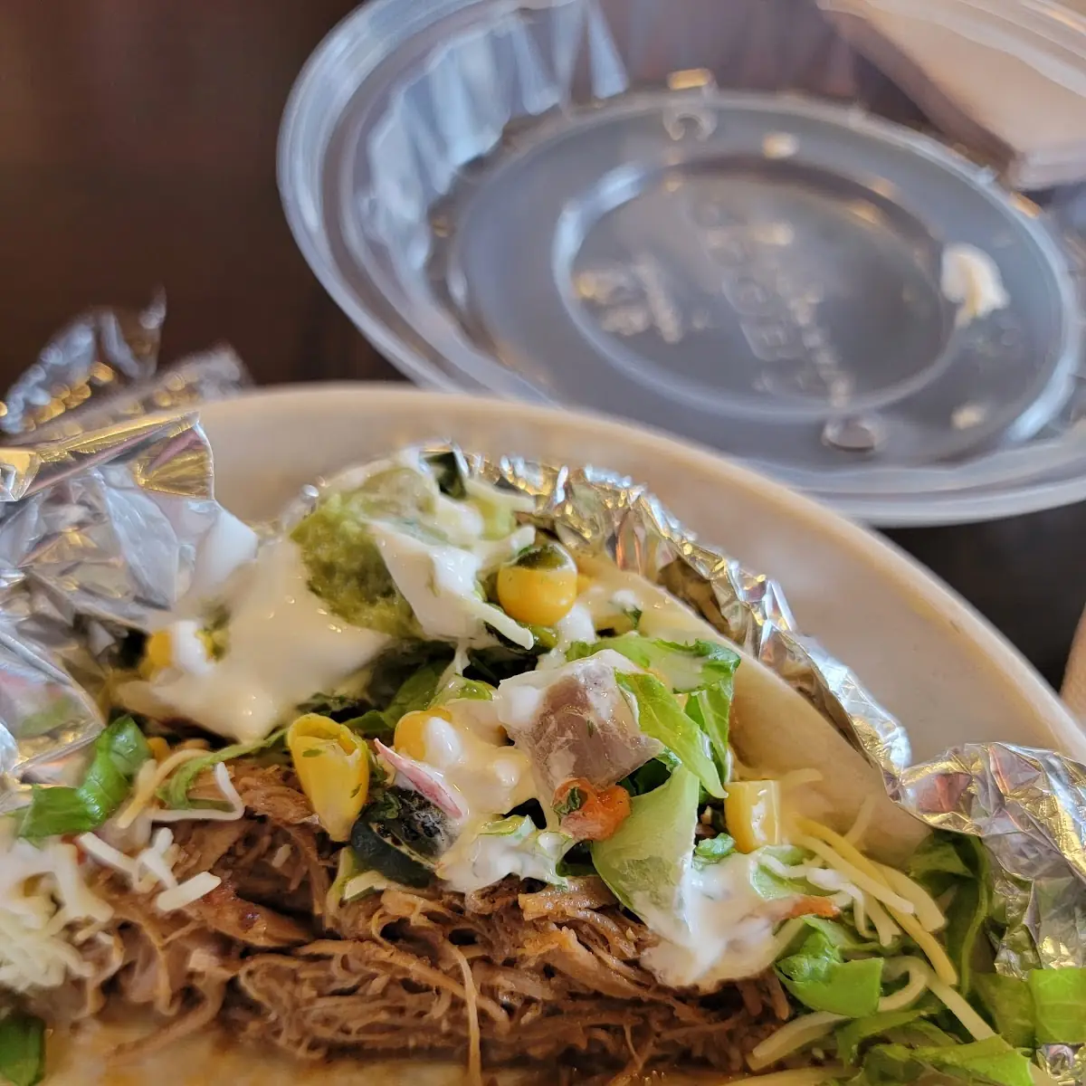 Soft Flour Taco with Brisket