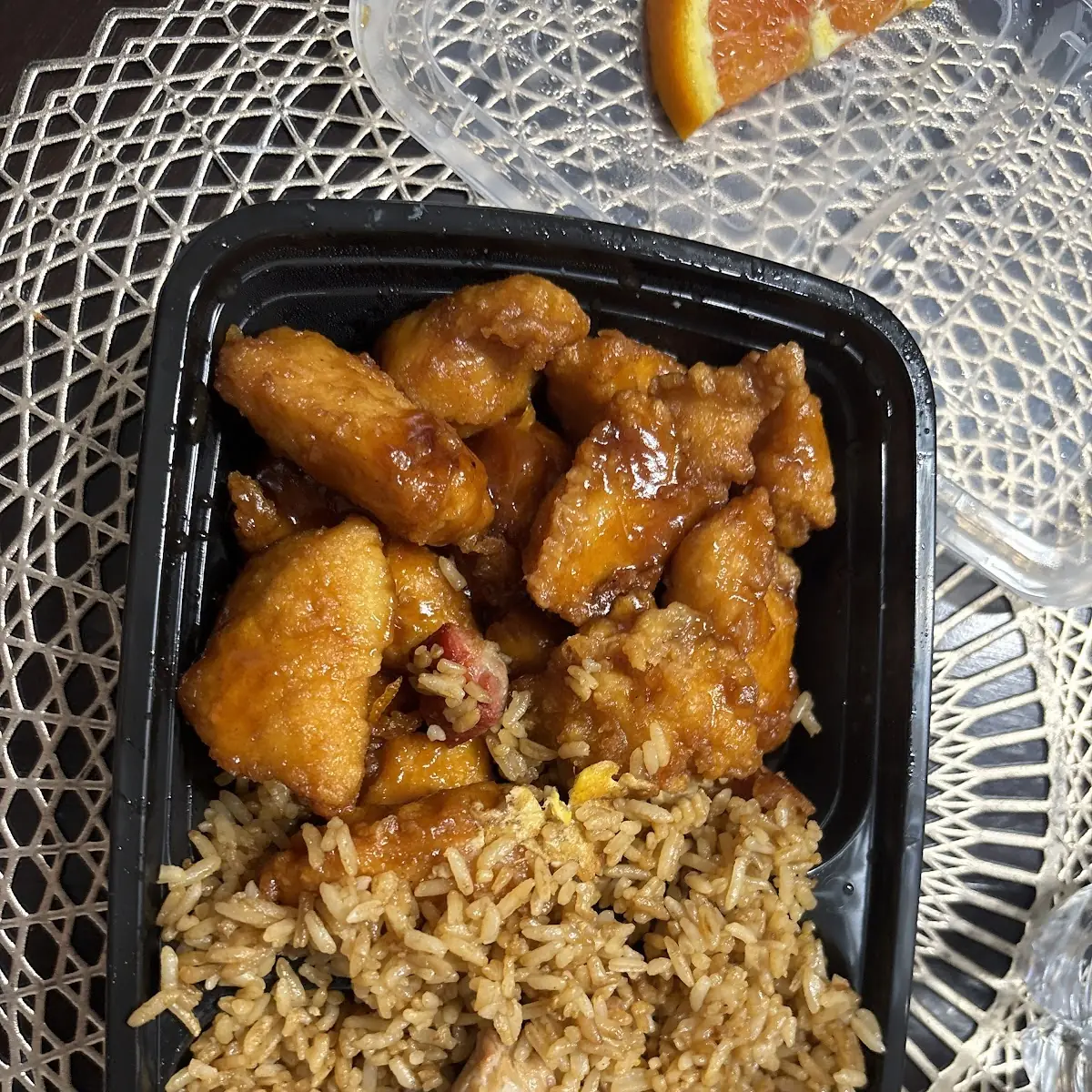 Orange Chicken Fried Rice Combo