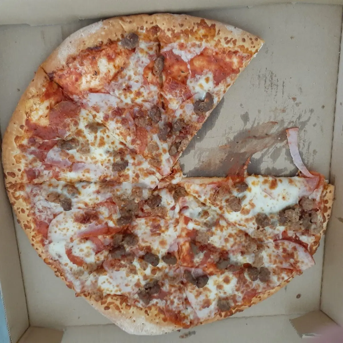 Sausage and Pepperoni Pizza