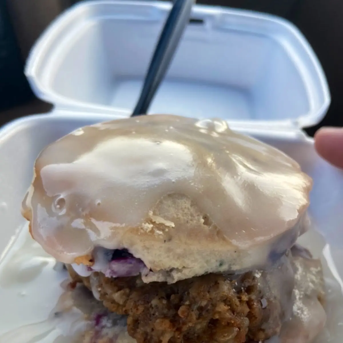 Blueberry Sausage Biscuit